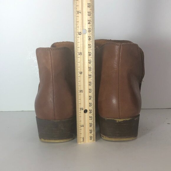 LUCKY BRAND Banterr Boots Women's Size 9 Brown Ankle Booties Leather Shoes - Picture 7 of 11
